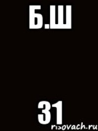 Б.Ш 31