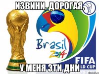 извини, дорогая, у меня эти дни