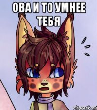 Ова и то умнее тебя 