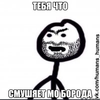 ТЕБЯ ЧТО СМУШЯЕТ МО БОРОДА