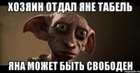 хозяин отдал яне табель яна может быть свободен