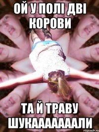 ой у полі дві корови та й траву шукааааааали