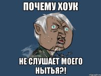 почему хоук не слушает моего нытья?!
