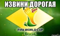 Извини дорогая 