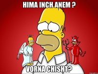 hima inch anem ? vorna chisht?