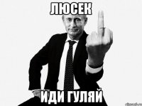 Люсек иди гуляй