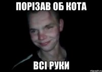 Порізав об кота всі руки