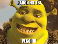 Какой же ты Уебок!!!