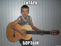 гитара борзый