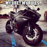 "My life... My rules..." 