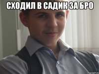 сходил в садик за бро 