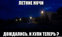 ЛЕТНИЕ НОЧИ ДОЖДАЛИСЬ, И ХУЛИ ТЕПЕРЬ ?