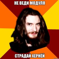 Не веди модуля Страдай хернёй