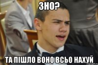 ЗНО? Та пішло воно всьо нахуй
