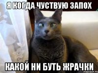 Я когда чуствую запох какой ни буть жрачки