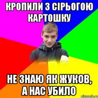 кропили з сірьогою картошку не знаю як жуков, а нас убило