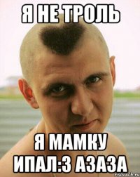 я не троль я мамку ипал:3 азаза