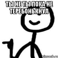 ты не ты пока не теребонькнул 