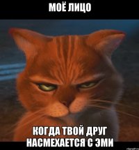 Моё лицо Когда твой друг насмехается с Эми