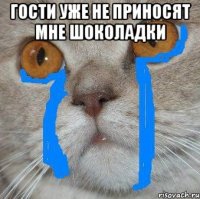 Гости уже не приносят мне шоколадки 