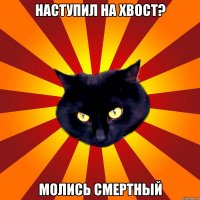 Наступил на хвост? Молись смертный