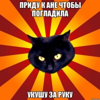 Приду к Ане чтобы погладила Укушу за руку