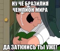 ну чё Бразилия чемпион мира да заткнись ты уже!