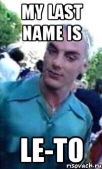 MY LAST NAME IS LE-TO