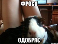 фрося одобряє