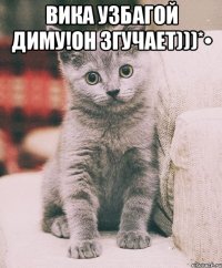 Вика узбагой Диму!Он згучает)))*• 
