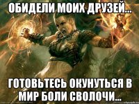 Обидели моих друзей... готовьтесь окунуться в мир боли сволочи...