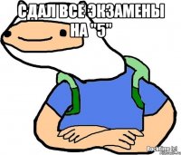 Сдал все экзамены на "5" 