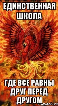 Единственная школа Где все равны друг перед другом