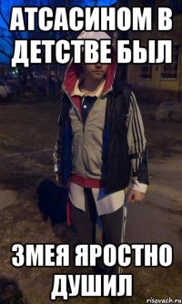 атсасином в детстве был змея яростно душил