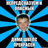 непредсказуем и опасный дима швепс прекрасен