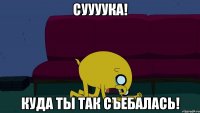 Суууука! Куда ты так съебалась!
