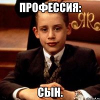 Профессия: Сын.