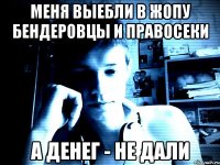 Меня выебли в жопу бендеровцы и правосеки А денег - не дали