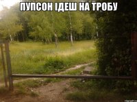 Пупсон ідеш на тробу 