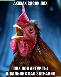 ахахах сасай лах пнх лол артур ты шкальник лал затралил