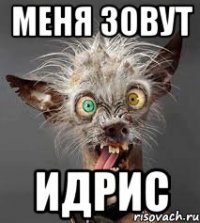 меня зовут идрис