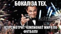бокал за тех, кто смотрит чемпионат мира по футболу