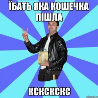 їбать яка кошечка пішла кскскскс