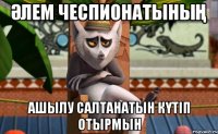 әлем чеспионатының ашылу салтанатын күтіп отырмын