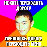 не хоте переходить дорогу пришлось дороге переходить меня