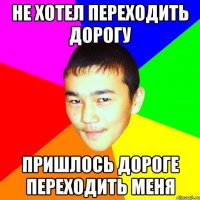 не хотел переходить дорогу пришлось дороге переходить меня
