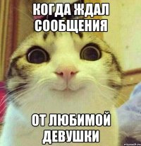 Когда ждал сообщения от любимой девушки