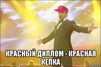  Красный диплом - красная кепка
