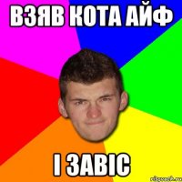 взяв кота айф і завіс