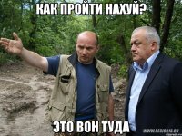 Как пройти нахуй? Это вон туда